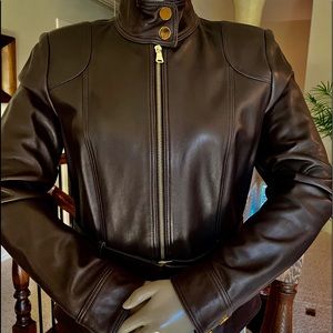 Antonio Melani Lamb Leather Jacket 4 